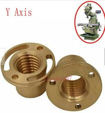 1Set Milling Machine Longitudinal Brass Feed Nut Y Axis For Bridgeport Mill Part