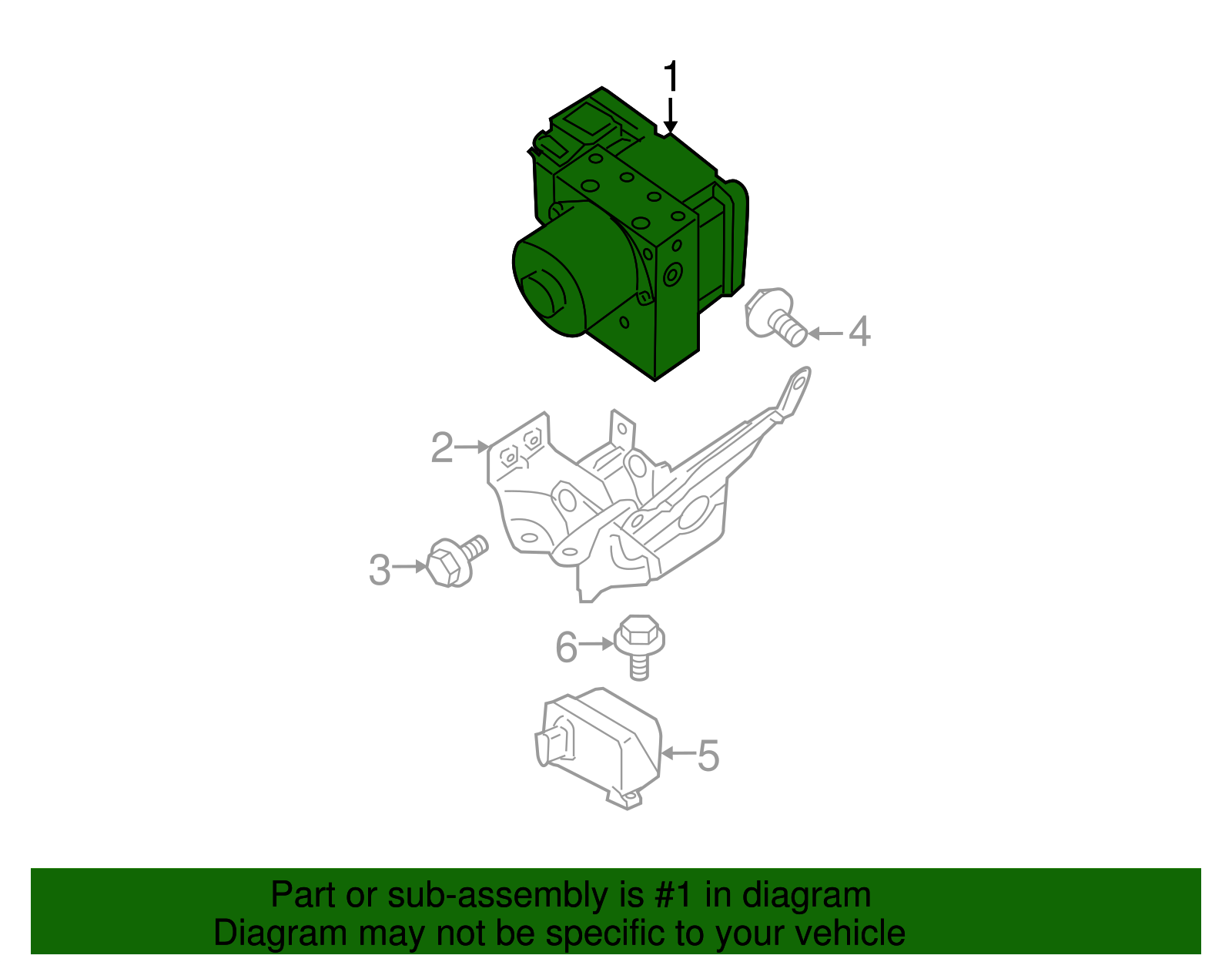 Genuine OEM Nissan Pathfinder ABS Anti Lock Brake Actuator 47660ZL16D