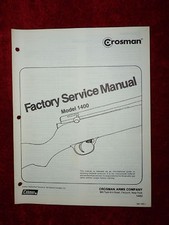 Crosman 1400 Factory Service Manual With Exploded View