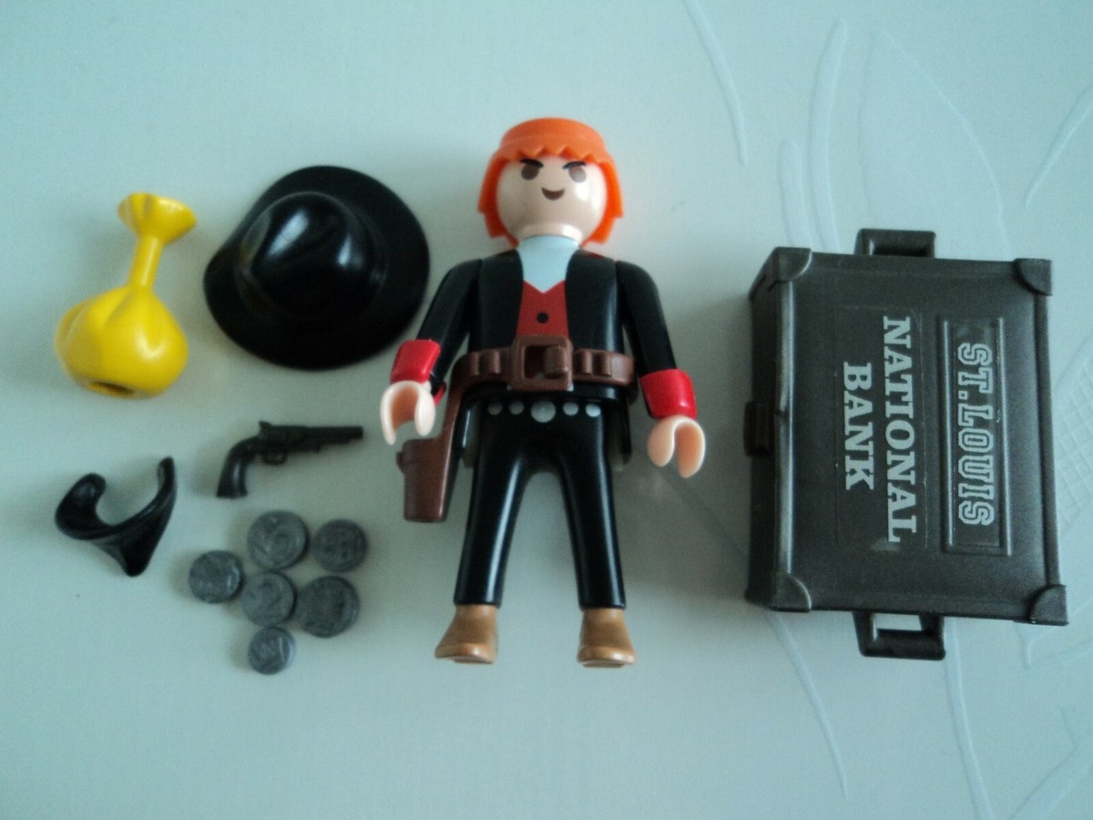 Lot Playmobil Vintage Western Bandits - Set 3814 (1995), Occasion Bon État