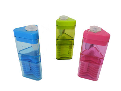 KUM Behälter Spitzer und Radiergummi,  2 in 1  -   Correc-Tri M1  , Dosenspitzer