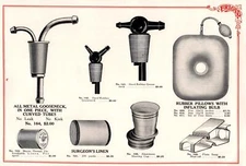 Frigid Fluid Company Gooseneck Curved Tubes Rubber Pillows  Print Ad