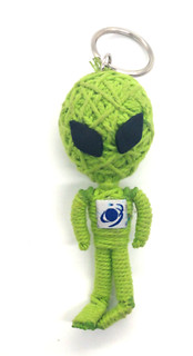 Vintage String Doll Alien UFO E.T. Extraterestrial Keyring Keychain