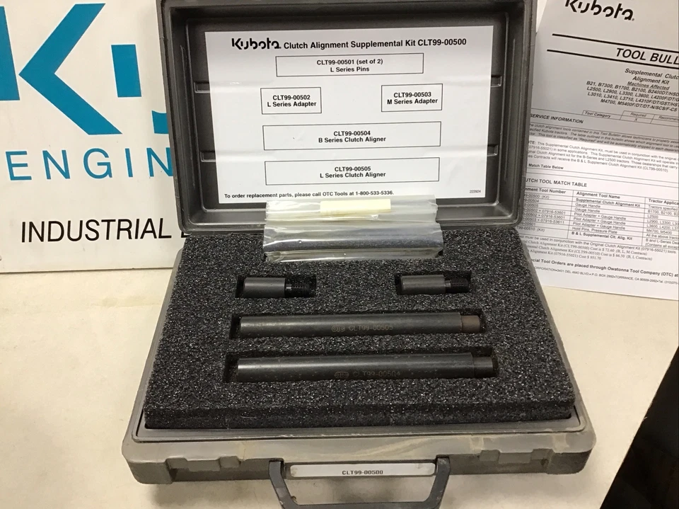 CLT99-00500 НОВЫЙ ДОПОЛНИТЕЛЬНЫЙ КОМПЛЕКТ ДЛЯ ВЫРАВНИВАНИЯ СЦЕПЛЕНИЯ KUBOTA ДЛЯ НЕСКОЛЬКИХ МОДЕЛЕЙ! - Изображение 2 из 4