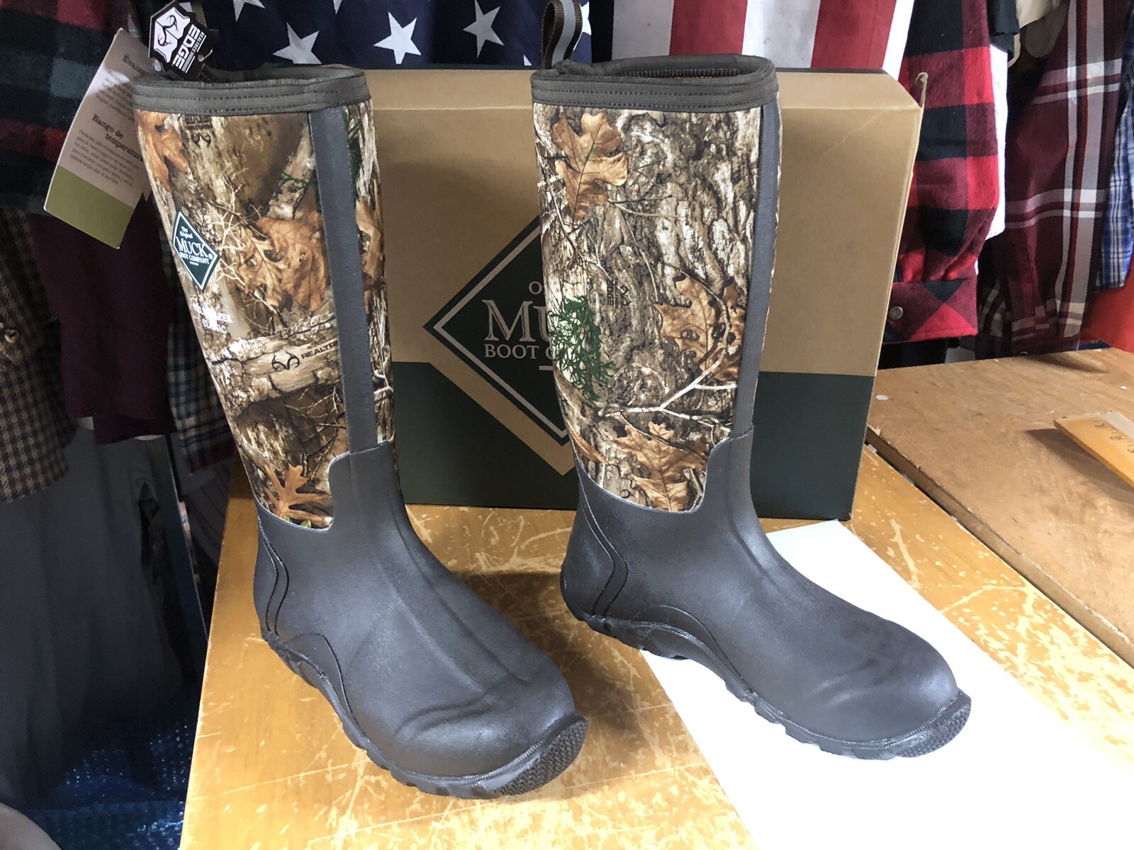 New Original MUCK BOOTS FieldBlazer Classic RealTree Edge Camo Fleece