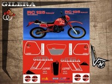 KIT GILERA RC 125 / 250 Rally 1986 BASE ARGENTO adesivi/grafiche/stickers/decals
