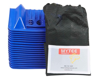 Mytee Products (20 Pack 4'' x 4'' x 10'' Blue Corner Protector V Shaped Flatbed ...