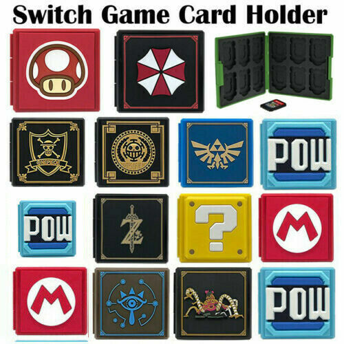 Nintendo Switch Game Card Case Holder Storage Box Travel Carry Protector Cover - Picture 1 of 33