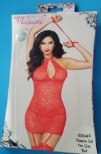 Seven 'til Midnight Red OSFM Chemise Set 10844P NIB some box damage