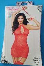 Seven 'til Midnight Red OSFM Chemise Set (10844P) NIB some box damage