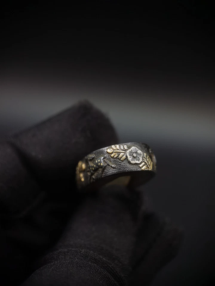 Babycham japonês único fúchi para período Wakzashi Edo antigo F142 - Imagem 2 de 4