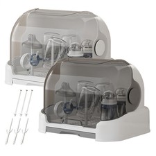 Baby Bottle Storage Large Baby Bottle Organizer with Cover Dust-Proof Containers