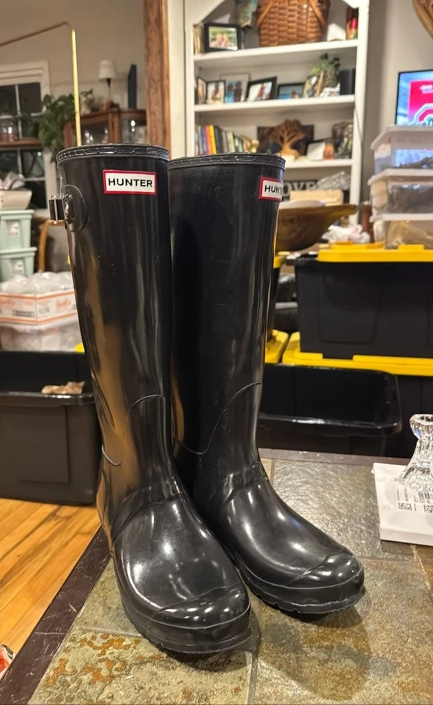hunter boots tall black products for sale | eBay