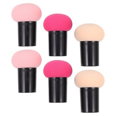 6 PCS Pilz Make up Schwamm Flüssiger Foundation-Pinsel Puderquaste Pilzkopf