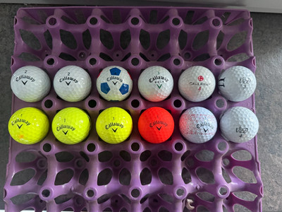 10 verschiedene Calloway und 2 Vice Golfbälle gebraucht