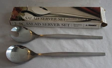 Sunnex 2 piece Salad Utensil Server Set Stainless Steel in Box