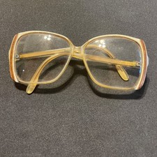 Vintage Yves Saint Laurent Eyeglasses In Frames Oversized Retro Snakeskin Detail
