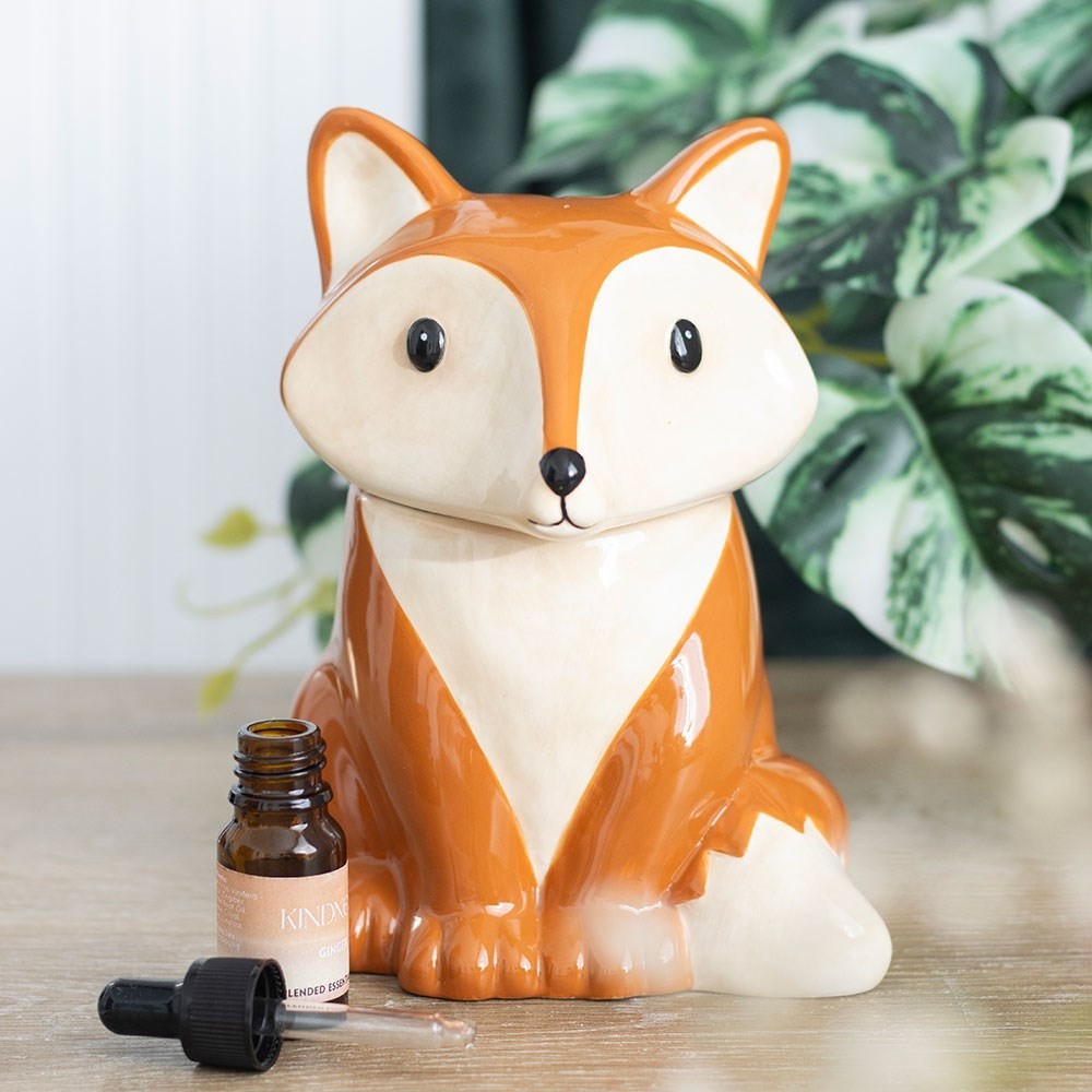 Ceramic Fox Shaped Oil Burner and Wax Warmer Woodland Animal Yankee Candle