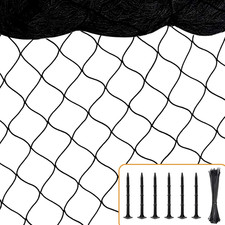 Bird Netting for Chicken Coop, 25'X50' with 2.4" Square Mesh Poultry Netting Hea