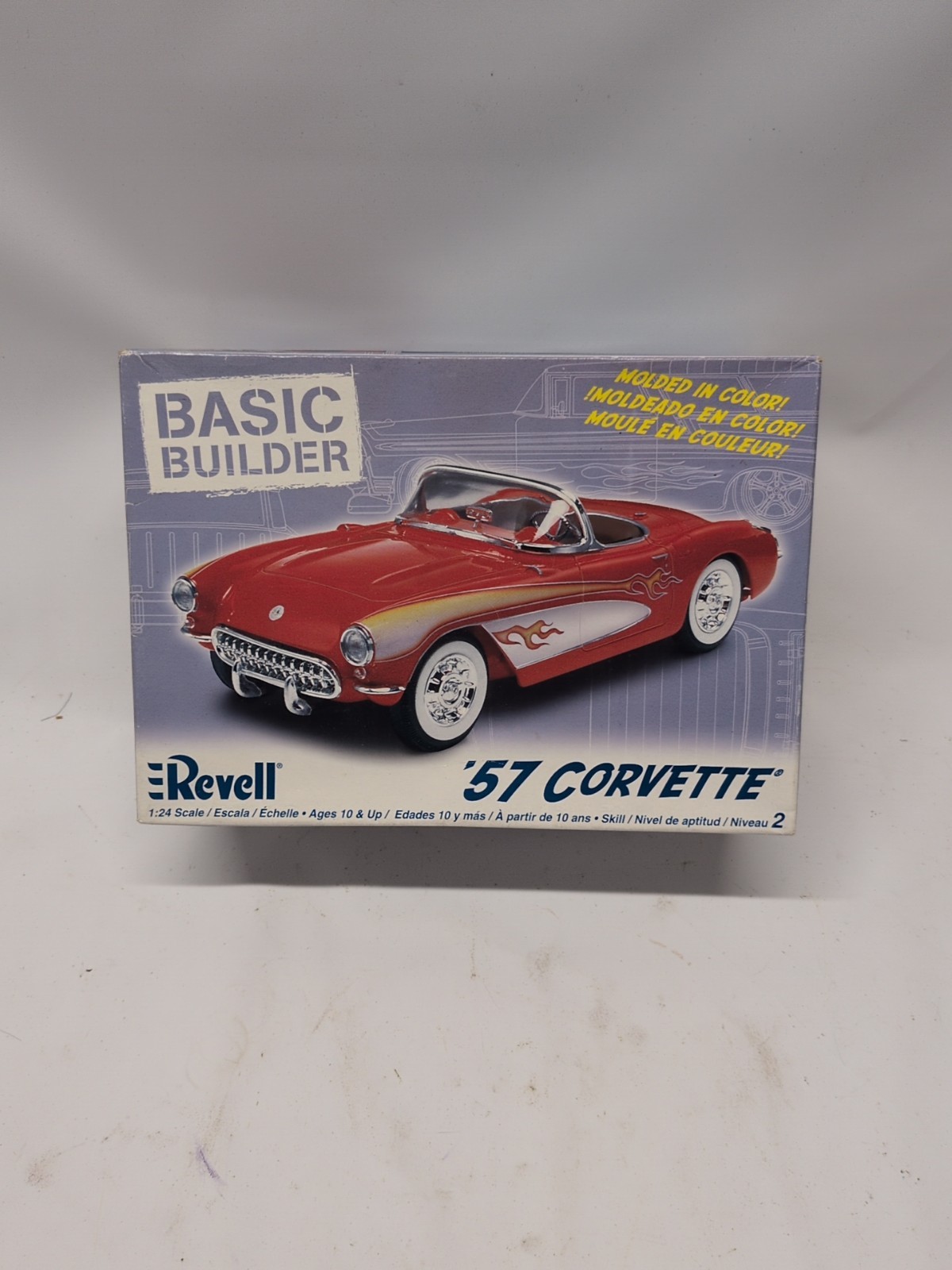 Revell '57 CORVETTE Model Kit Basic Builder American V-8 1:24 Brand New ...