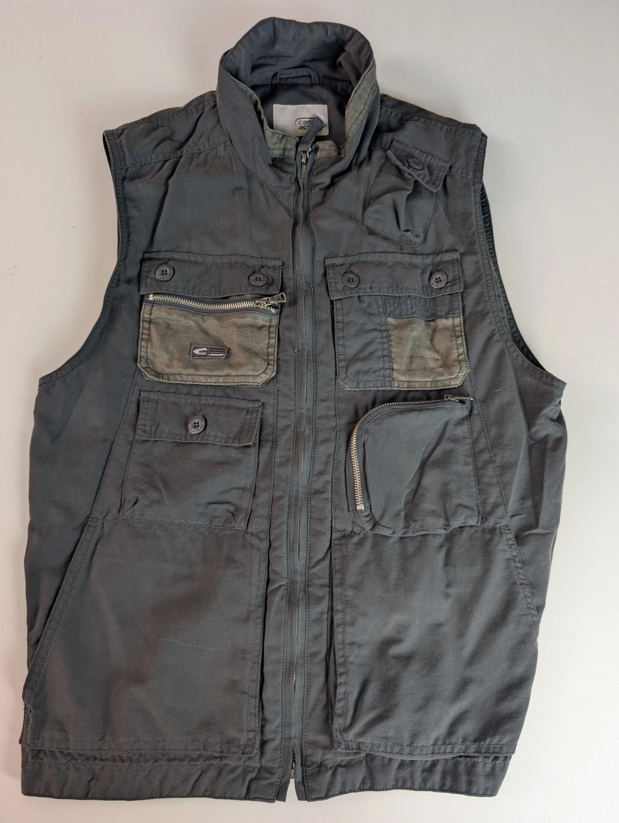 Camel Active Men's Utility Vest Multi Pockets . Outdoor Travel Fishing.