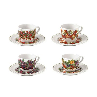 BRANDANI SET 4 KAFFEETASSEN Le Primizie 52162