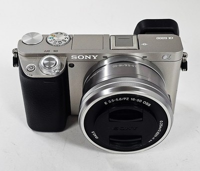Sony Alpha A6000 ILCE 6000 24.3MP Digital Camera (Silver)+16-50MM