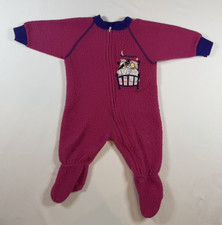 Baby 6 Months Pink Vintage Fleece Foot Sleeper Looney Tunes Zip Sylvester Tweety