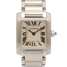 Cartier Tank Française SM Watch, Stainless Steel, Ladies, Silver Tone, W51008Q3