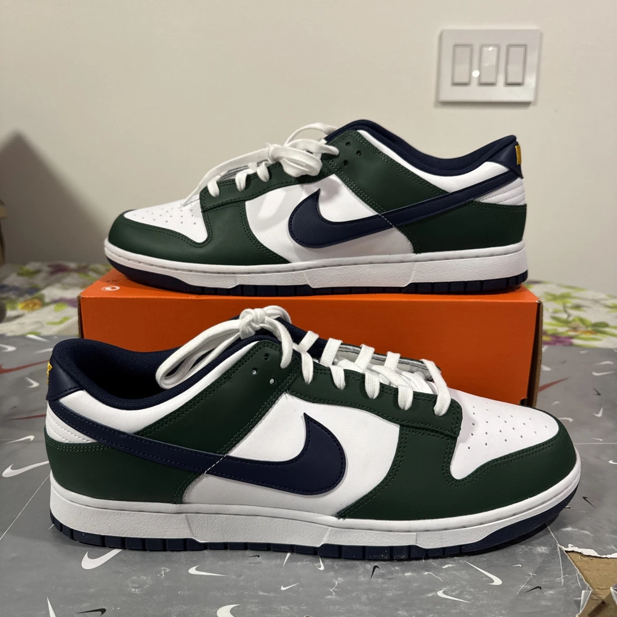 Nike Dunk Low Fir Midnight Navy | eBay