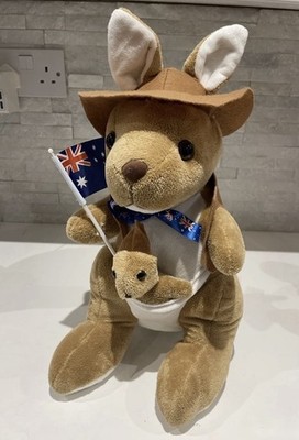 Boom Up Souvenir Känguru & Kanga im Beutel australisches Plüschtier 15 Zoll Stofftier
