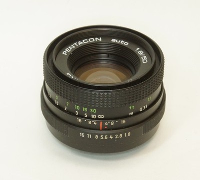 German made PENTACON auto 1.8/50 MULTI COATING M42 257NA-492 Black Late el A/M