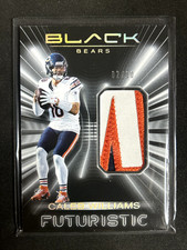 Caleb Williams 2025 Black FUTURISTIC PATCH GOLD /10
