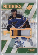 2023-24 SPx Rookies Patch Auto 18/49 Matthew Kessel #160 Patch Auto 2d8