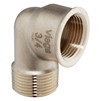 "Viega Bogen 90 Grad 3092, R 1 1/2\" X Rp 1/2\", Rotguss"