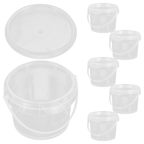 6 Pcs Buckets for Drinks Milk Tea Juice Storage Household Beverage - Afbeelding 6 van 17