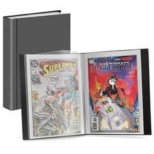 Comic Book Storage Album - For Current, Silver Age, Regular Bagged and Boarde...