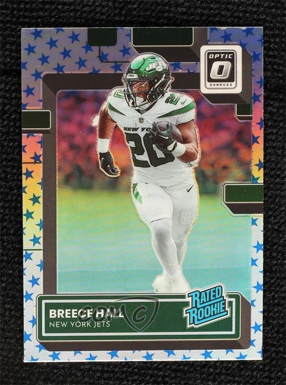 2022 Panini Donruss Optic Rated Rookie Stars Prizm Breece Hall #214 Rookie RC