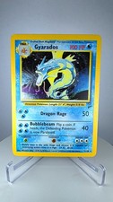 Pokemon TCG Gyarados Holo Rare Card 7/130 Base Set 2 MP