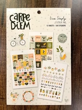 Carpe Diem A5 Planner Sticker Book - Live Simply