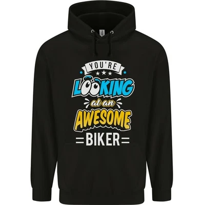 Vous Regardez Un Super Sweat À Capuche Biker Pour Hommes En 80% Coton - Photo 1/4