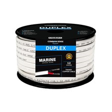 12 AWG Duplex Marine Grade Wire Tinned Copper-OFC - 100 feet - Flat R/B