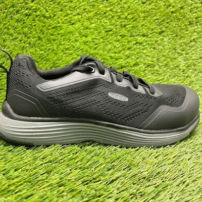 Keen Utility Sparta II Womens Size 6.5D Black Gray Alloy Toe Safety Work Shoes