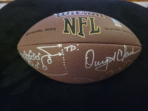 Joe Montana Dwight Clark "The Catch" Signed Autographed Football Whole Play COA