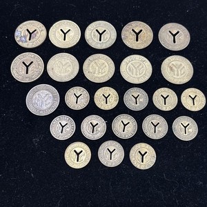 Boutons de manchette à jeton de transit de la compagnie