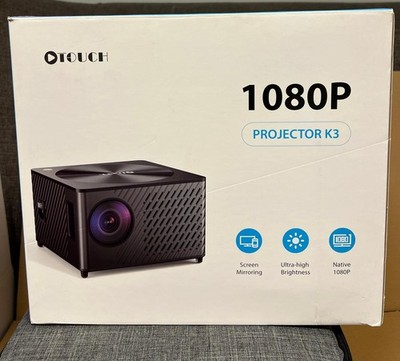 OTOUCH 1080P-Projektor K3 | Natives 1080P, Bildschirmspiegelung ultrahohe 