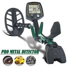 LCD Metal Detector Gold Finder Treasure Digger Waterproof Coil w/HeadphoneShovel