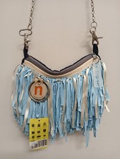 Unique Bas Bag by Mexican Artist Nora Adame Color: White/Silver | Size: Os