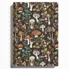 Mushroom Notebook, Mushroom Journal, Mushroom Spiral Journal, Mushroom Gifts ...