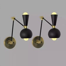 Mid Century Italian Sputnik Wall Light Wall Fixture Lamps Wall Sconce Pair Lamp